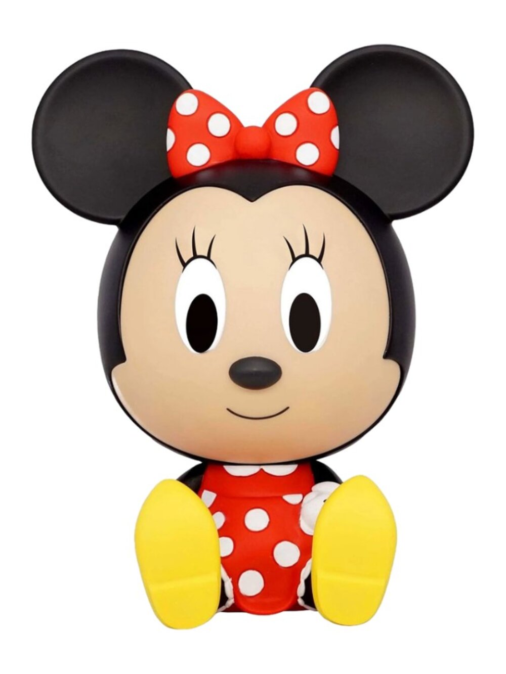 Disney Minnie Mouse PVC Coin Bank - Red Polka Dot Dress - Collectible Piggy Bank